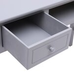 vidaXL Buffet Gris 108x45x76 cm Bois de Paulownia massif