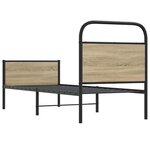 vidaXL Cadre de lit sans matelas 80x200cm chêne sonoma bois ingénierie
