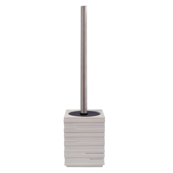 RIDDER Brosse de toilette avec support Brique Blanc