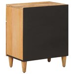 vidaXL Table de chevet Marron 50 x 33 x 60 cm Bois de mangue massif