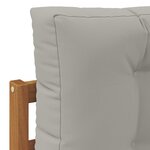 vidaXL Ensemble de canapés d'extérieur 6 pc Gris Naturel et Clair