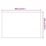 vidaXL Auvent vertical Beige 180x800 cm Tissu oxford