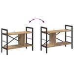 vidaXL Étagère Chêne artisanal 75 x 30 x 58 5 cm Bois d'ingénierie