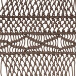 vidaXL Rideau en macramé Taupe 140x240 cm Coton