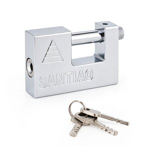 Cadenas monobloc renforcé en acier trempé pour box  conteneurs  portail