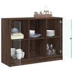 vidaXL Buffet chêne marron 102x37x75 5 cm bois d'ingénierie