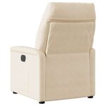 vidaXL Fauteuil inclinable de massage électrique beige