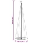 Vidaxl arbre de noël cône 310 led blanc froid 100x300 cm