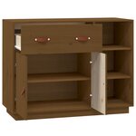 vidaXL Buffet Marron miel 98 5x40x75 cm Bois massif de pin