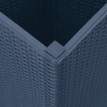 vidaXL Jardinières 4 Pièces bleu gris 32 5x32 5x57 cm PP
