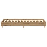 vidaXL Cadre de lit sans matelas chêne artisanal 90x200 cm