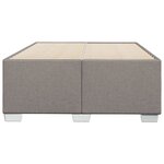 vidaXL Cadre de lit sans matelas taupe 120x200 cm tissu