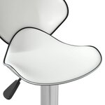 vidaXL Tabouret de bar Blanc Similicuir