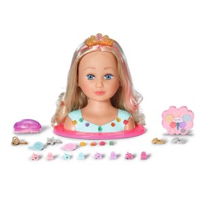 Zapf Creation 835432 - Tête à coiffer Princesse avec maquillage et accessoires