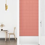 vidaXL Panneaux muraux 12 Pièces Rose 90x15 cm Velours 1 62 m²