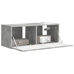 vidaXL Meuble TV mural Béton 60 x 31 x 29.5 cm Bois d'ingénierie