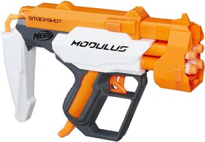 Pistolet modulus StockShot Blaster orange blanc noir