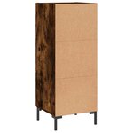 vidaXL Buffet Chêne fumé 34 5x34x90 cm Bois d'ingénierie