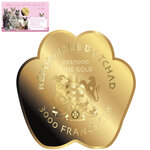 Monnaie en or 3000 francs g 0.031 (1/1000 oz) millésime 2023 love cats 1/1000