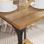 vidaXL Table basse Bois Ancien 40 x 40 x 55 cm Bois d'ingénierie