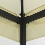 vidaXL Tonnelle avec moustiquaire 300x300x265 cm Crème