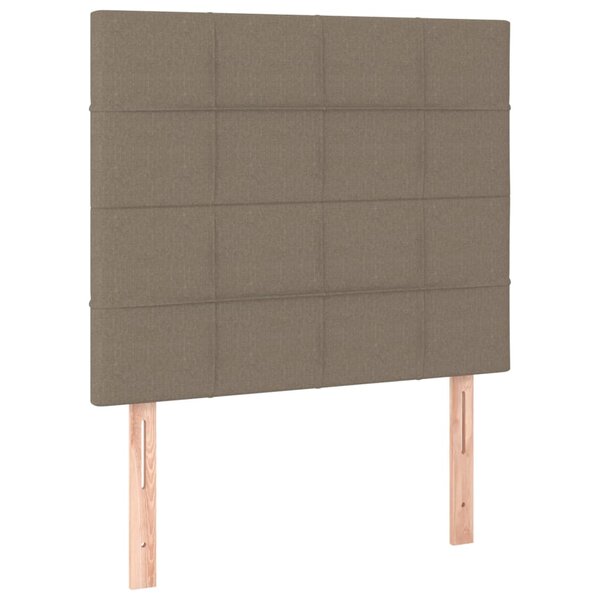 vidaXL Tête de lit Taupe 80x5x118/128 cm Tissu