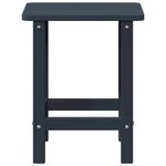 vidaXL Table d'appoint Bleu marine 38 x 38 x 46 cm Polyéthylène