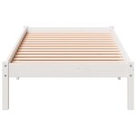 vidaXL Cadre de lit extra long sans matelas 90x220 cm bois massif pin