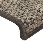vidaXL Tapis d'escalier autocollants 15 Pièces 65x21x4 cm Gris et beige