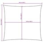 vidaXL Voile de parasol Tissu Oxford carré 2 5x2 5 m Terre cuite