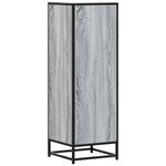 vidaXL Buffet haut sonoma gris 35 5x35x106 5 cm bois ingénierie métal