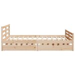 vidaXL Cadre de lit sans matelas 140x190 cm bois de pin massif