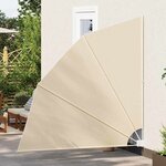 vidaXL Écran de confidentialité pour balcon Beige 210 x 210 cm tissu