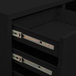vidaXL Armoire de bureau Noir 90x40x102 cm Acier