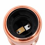 vidaXL Douilles de lampe 2 Pièces bronze or rose E27