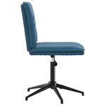 vidaXL Chaises à manger lot de 6 bleu velours