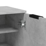 vidaXL Armoire à chaussures Gris béton 59x35x100 5 cm Bois d'ingénierie