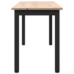 vidaXL banc Naturel 110 x 35 x 45 cm Bois de pin massif