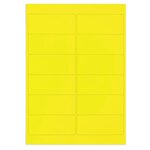 Étiquette polyester jaune 99 1x42 3 mm (lot de 120)