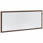 vidaXL Miroir de salle de bain à LED chêne marron bois d'ingénierie