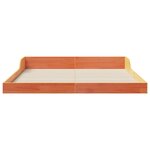 vidaXL Cadre de lit Marron cire 160 x 220 cm Bois massif en pin