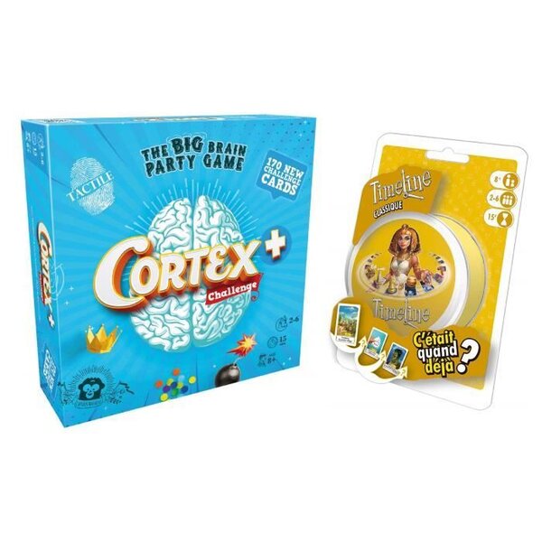 ASMODEE - CORTEX + et Timeline  - Jeu de questions et répondes - Jeu de société