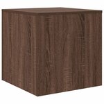 vidaXL Tables gigognes 3 Pièces Chêne marron Bois d'ingénierie
