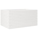 vidaXL Jardinière blanc 90x60x45 5 cm bois de pin massif