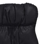 Chaise relaxante vidaXL Noir en faux cuir