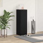 vidaXL Meuble à chaussures avec étagère Chêne noir 29.5 x 35 x 101 cm