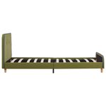 vidaXL Cadre de lit sans matelas vert tissu 90x200 cm