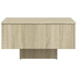 vidaXL Table basse chêne sonoma 60x60x31 5 cm bois d'ingénierie