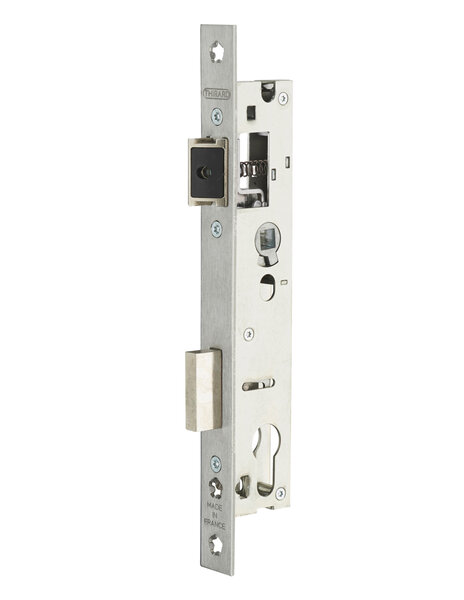 THIRARD - Boitier de serrure encastrable à cylindre pour porte métallique  axe 21mm  entraxe 92mm  bouts carrés - THIRARD