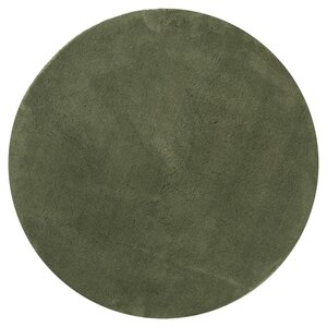 vidaXL Tapis HUARTE à poils courts doux et lavable vert forêt Ø 200 cm